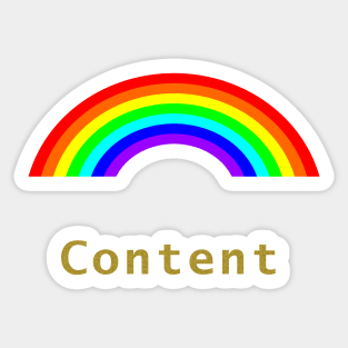 Small Positivity Rainbow Content Sticker